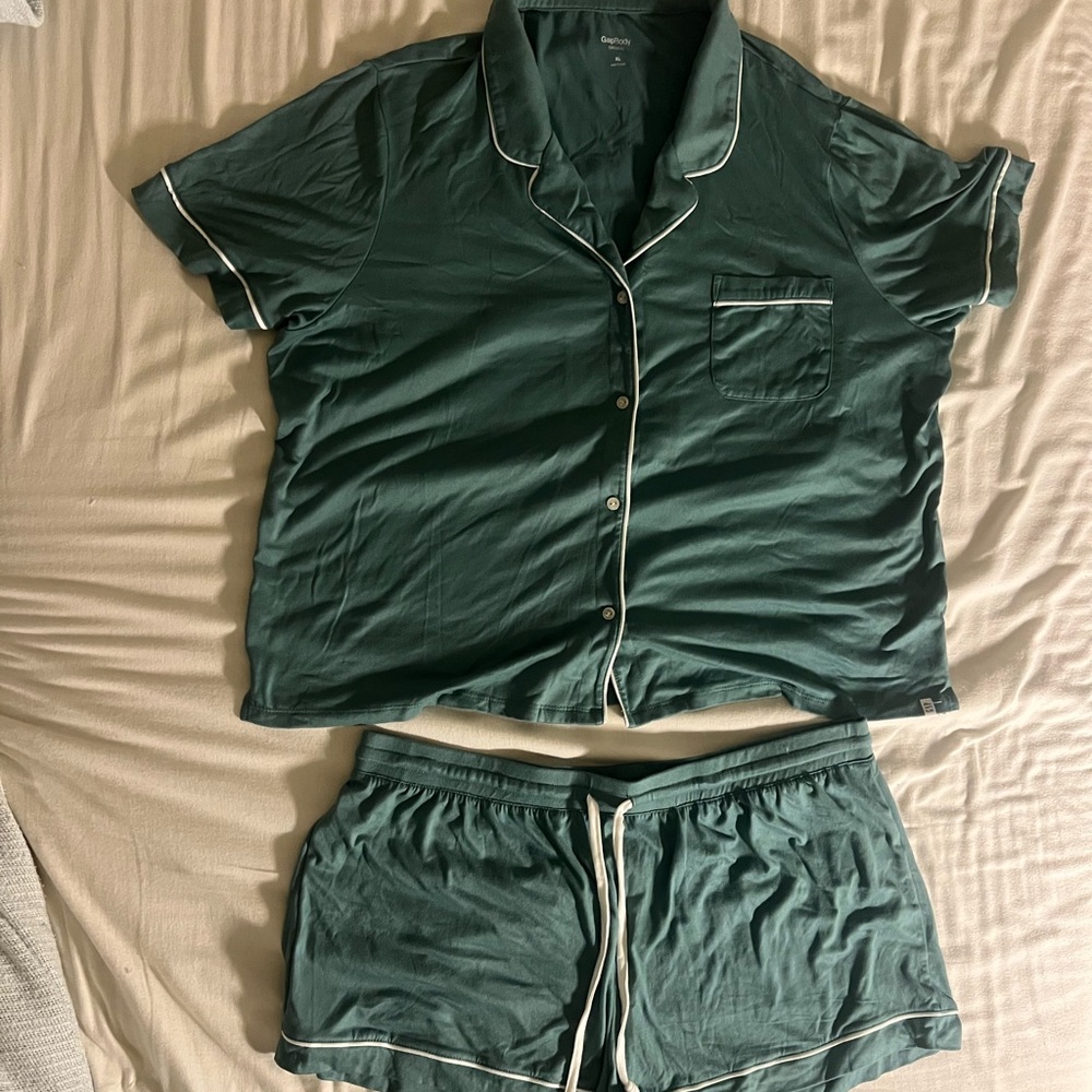 Women's Green Modal GAP Pajama Set